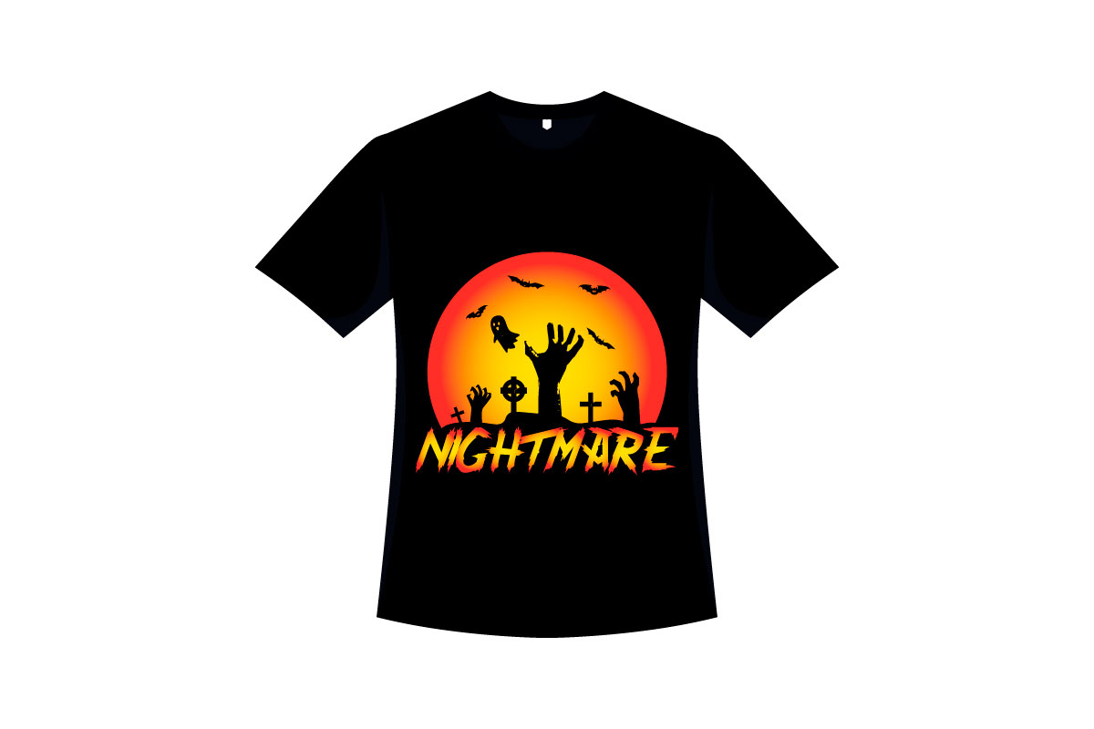 Cool black t-shirt which will be perfect for a Halloween night.