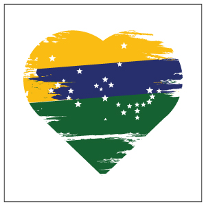 Flag Brazil Heart Design Bundle preview image.