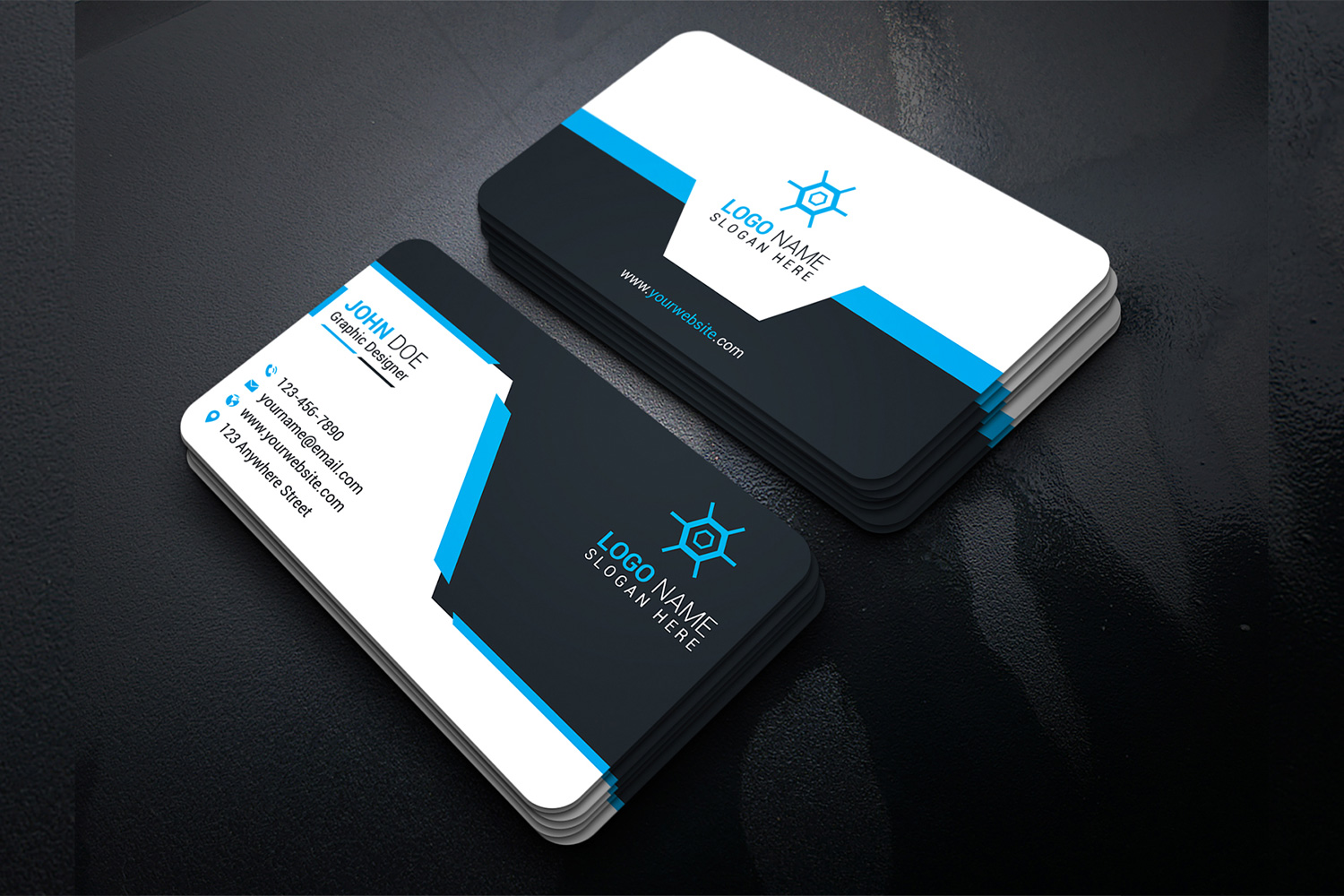 Business Card Corporate Design Template preview mage.