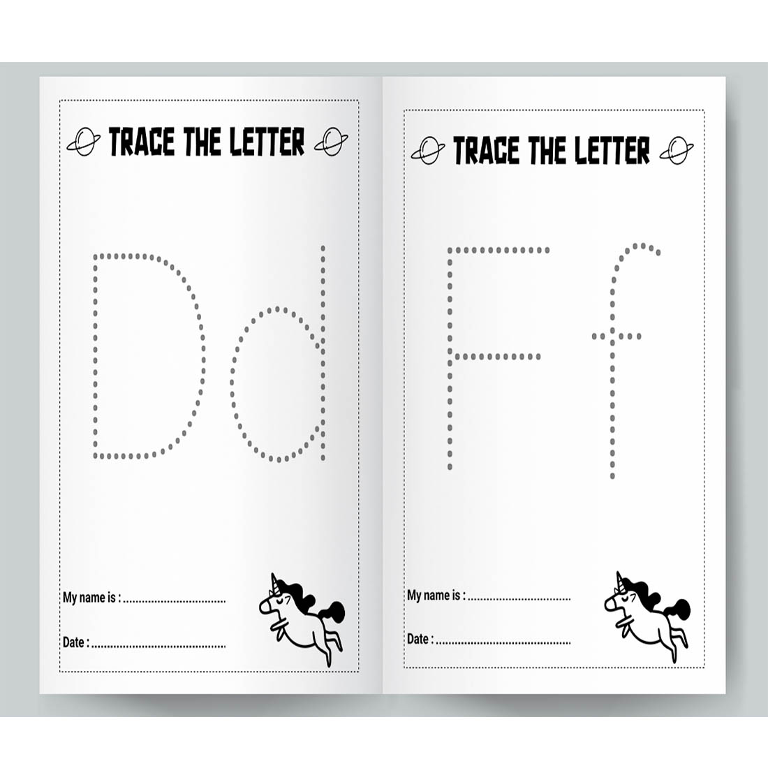 Letters Tracing Single Letter Upper and Lower cover image.