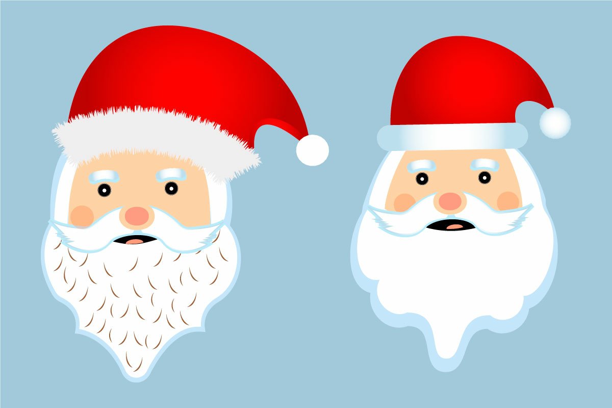 Two faces of your Santa.