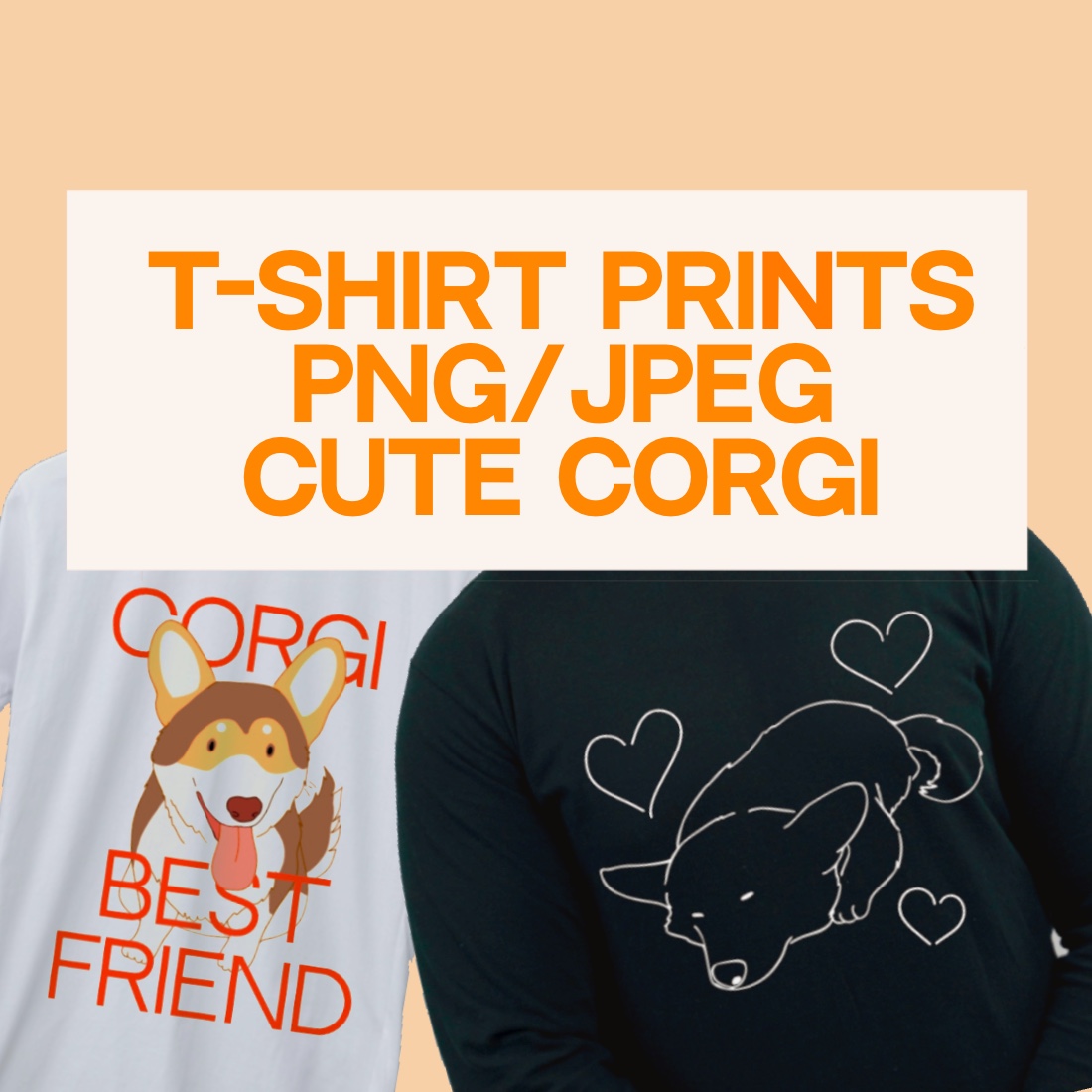Amazing Corgi T-shirt Design cover image.