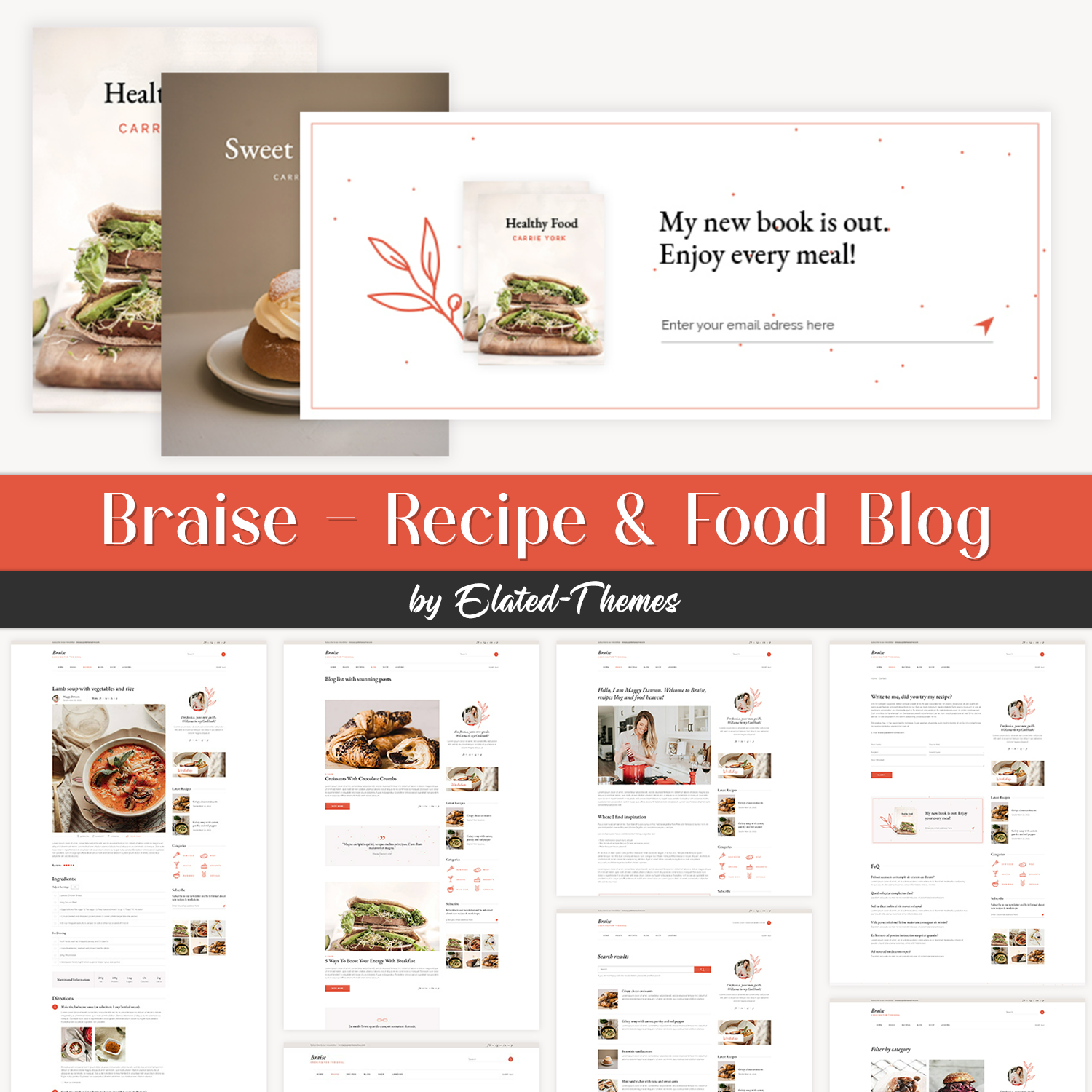 Braise - Recipe & Food Blog cover.