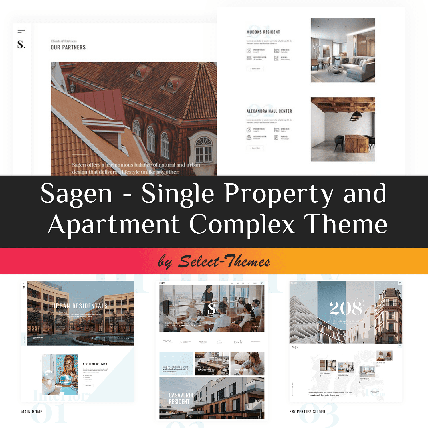 Sagen - Single Property And Apartment Complex Theme Cover.
