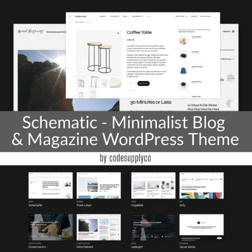 Schematic - Minimalist Blog & Magazine WordPress Theme.