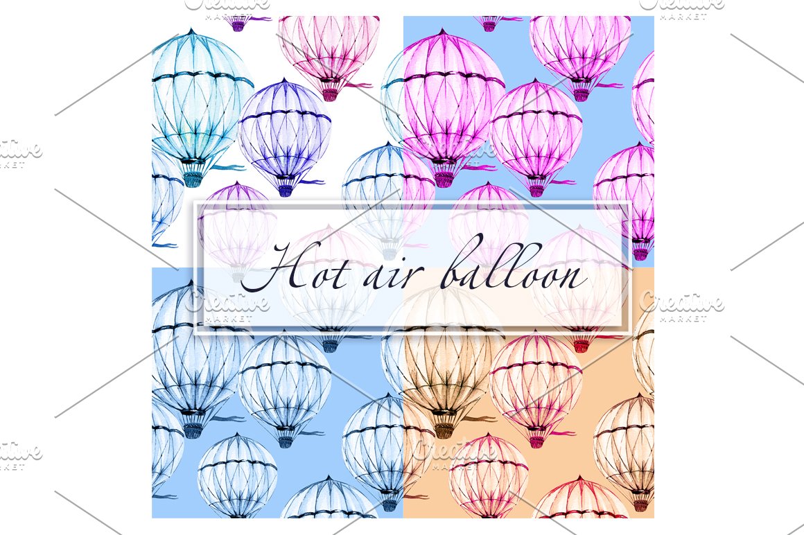 Diverse of hot air balloons.