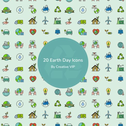 20 Earth Day Icons.
