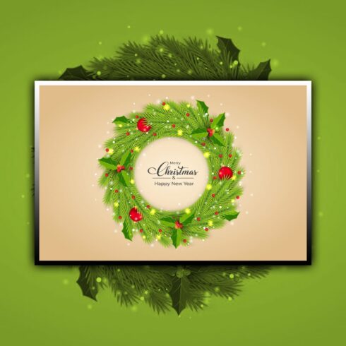 Christmas Green Wreath Decoration Ball.
