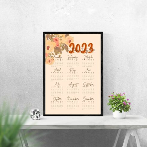 2023 Autumn Theme Wall Calendar main cover.