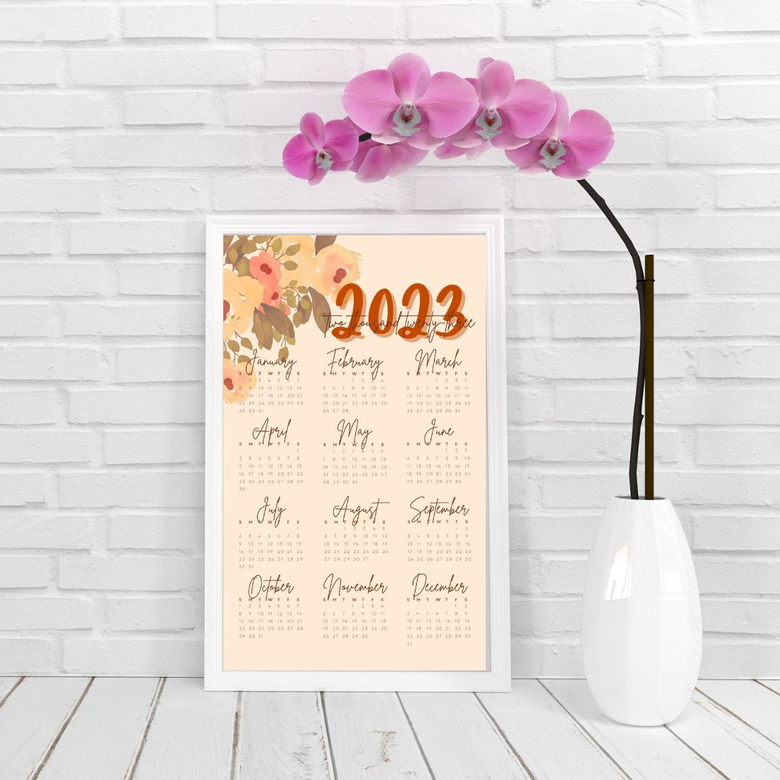 2023 Autumn Theme Wall Calendar cover image.