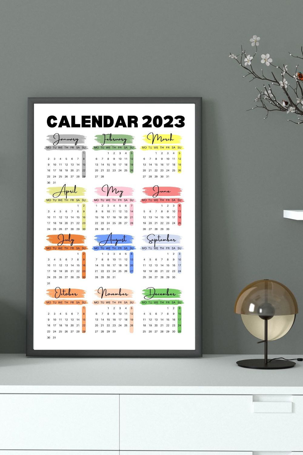 2023 calendar multicolor 16x20 pinterest2 592