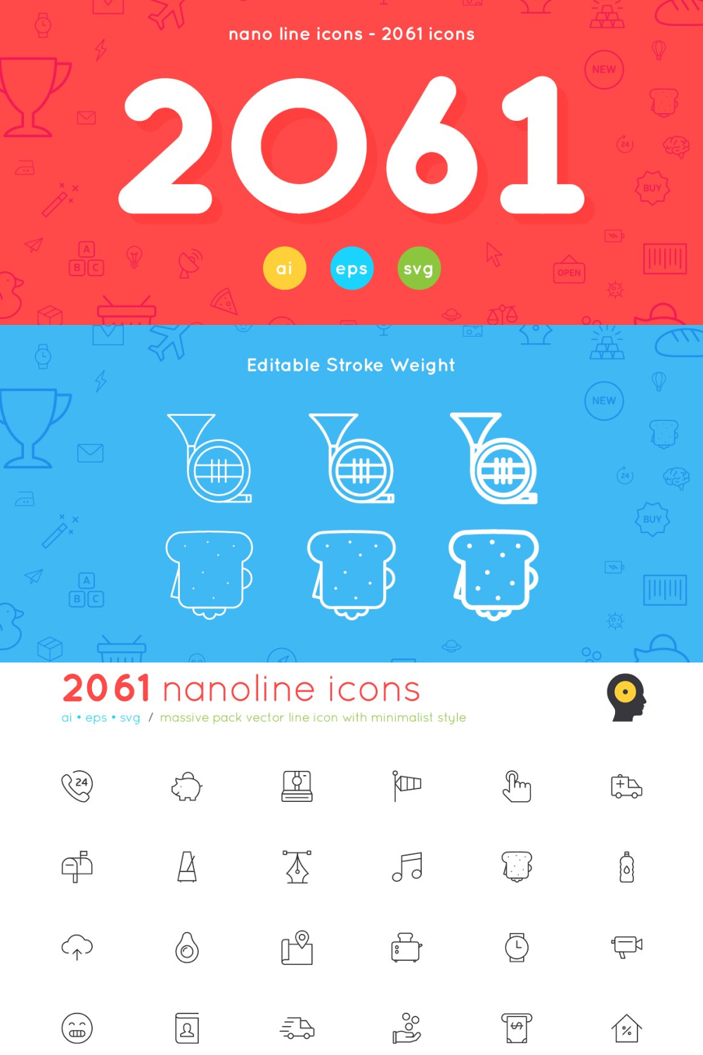 2061 Nanoline Icons - 70% Off - Pinterest.
