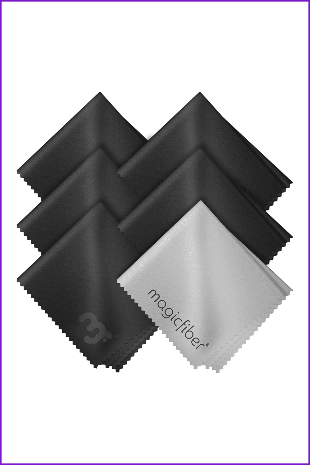 Photos of black and white scarves from fiber.