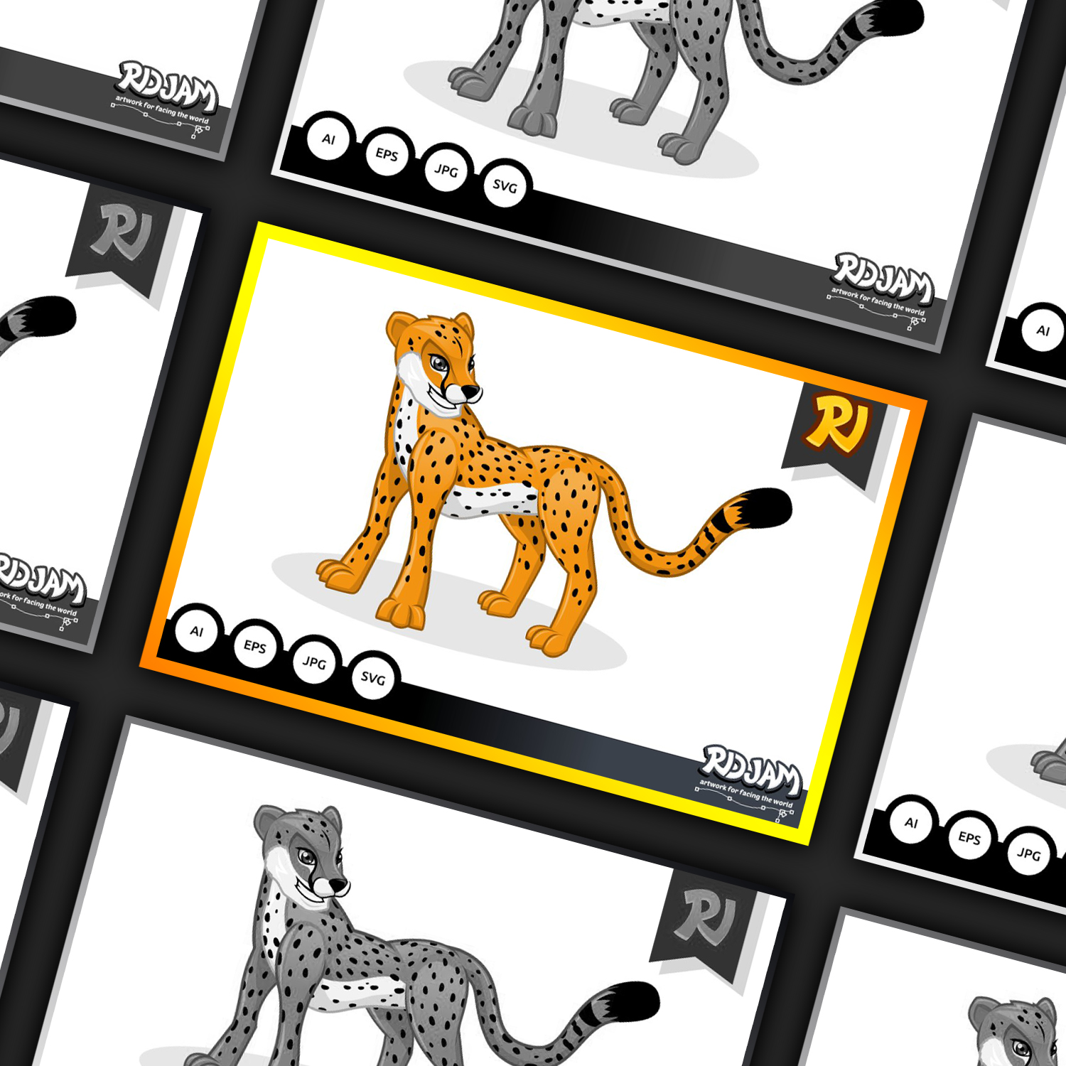 Cheetah Cartoon Cover.