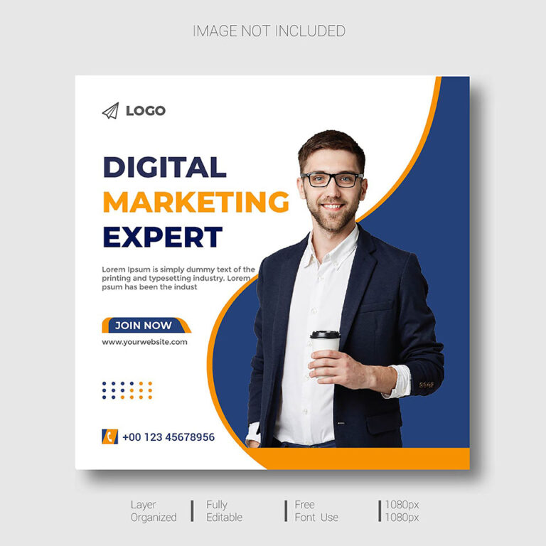 10 Digital Marketing Expert Social Media Post Template - MasterBundles