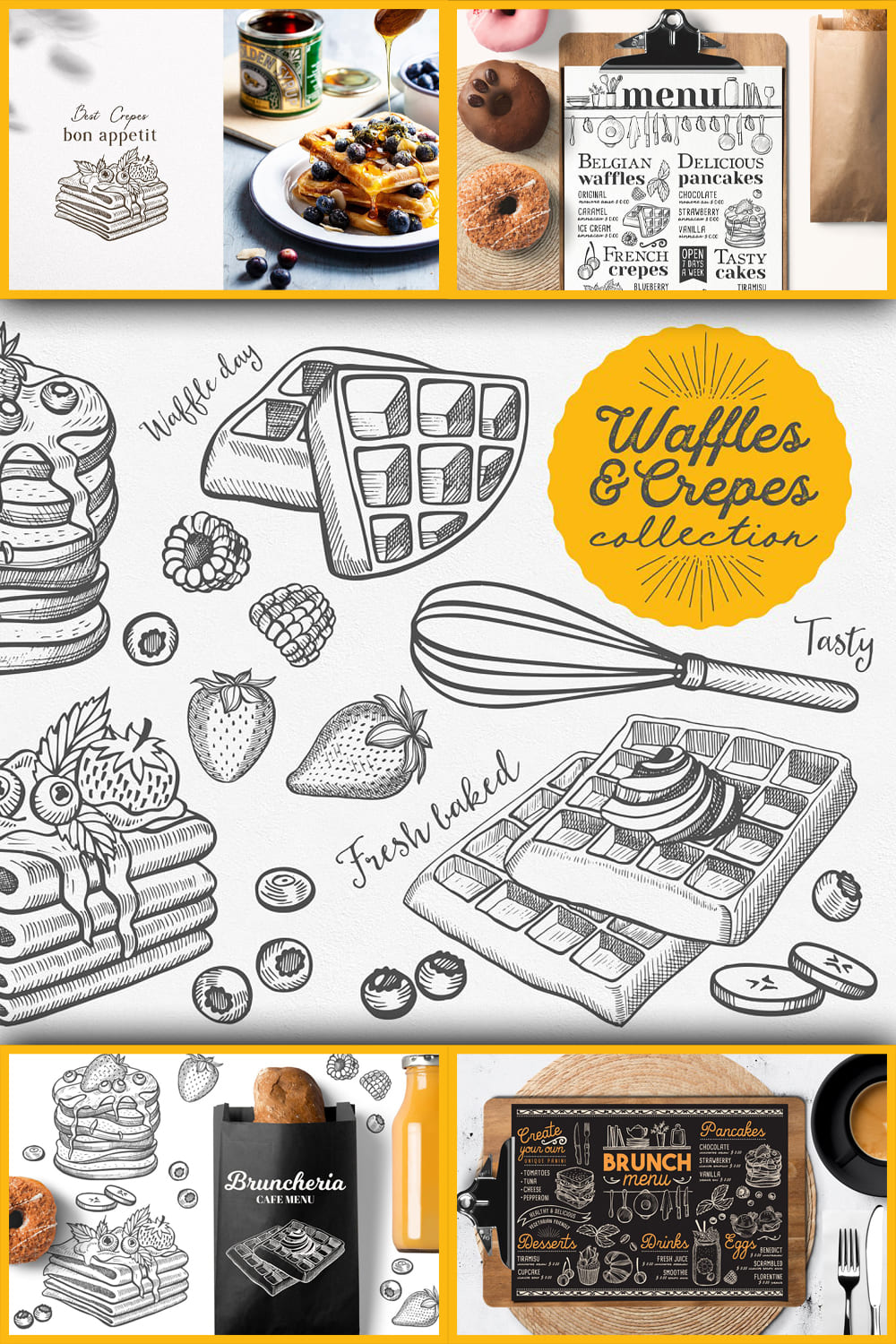 2217694 waffles crepes hand drawn graphic pinterest 1000 1500 207