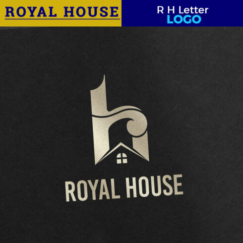 Royal House R H Letter Real Estate Logo cover image.
