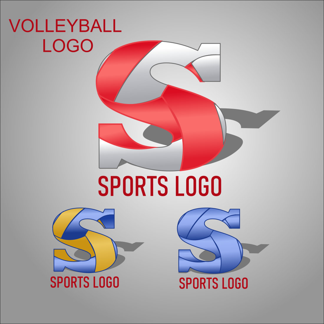Sports Coloured Logo Design cover image.