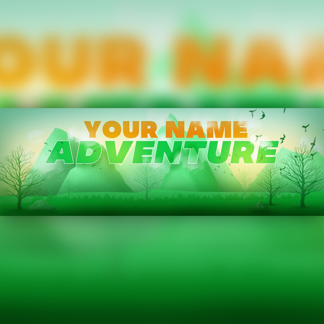 Twitter Banner Template (High Quality Adventure Banner) cover image.