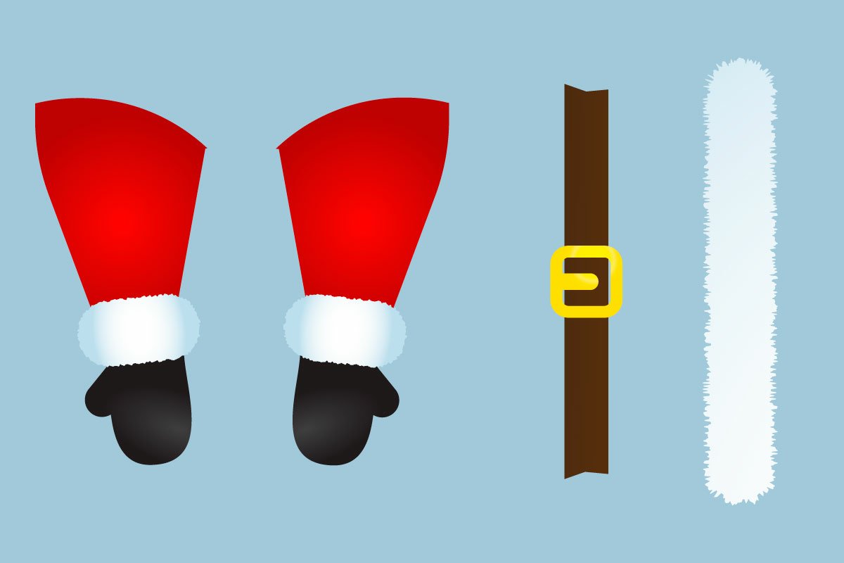 Some elements for full Santa composition.