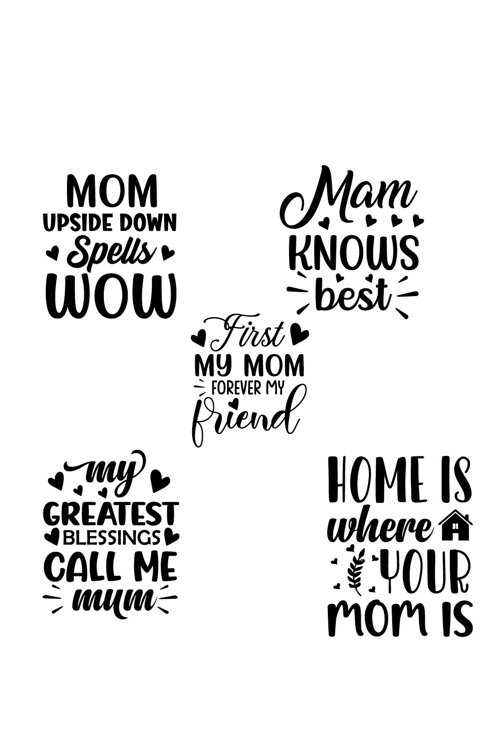 A collection of gorgeous images for mom-themed prints