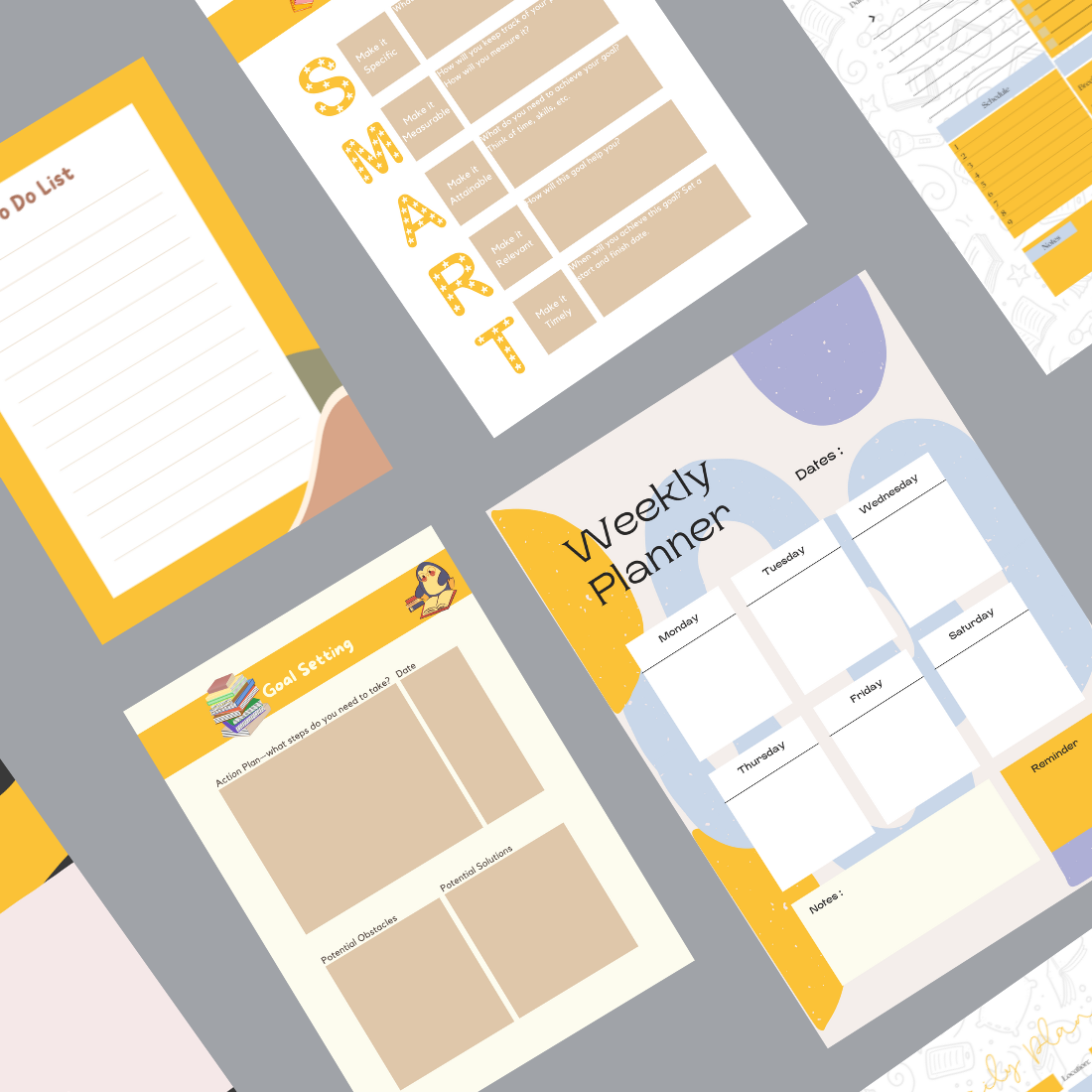 Elegant Printable Planner Design preview image.