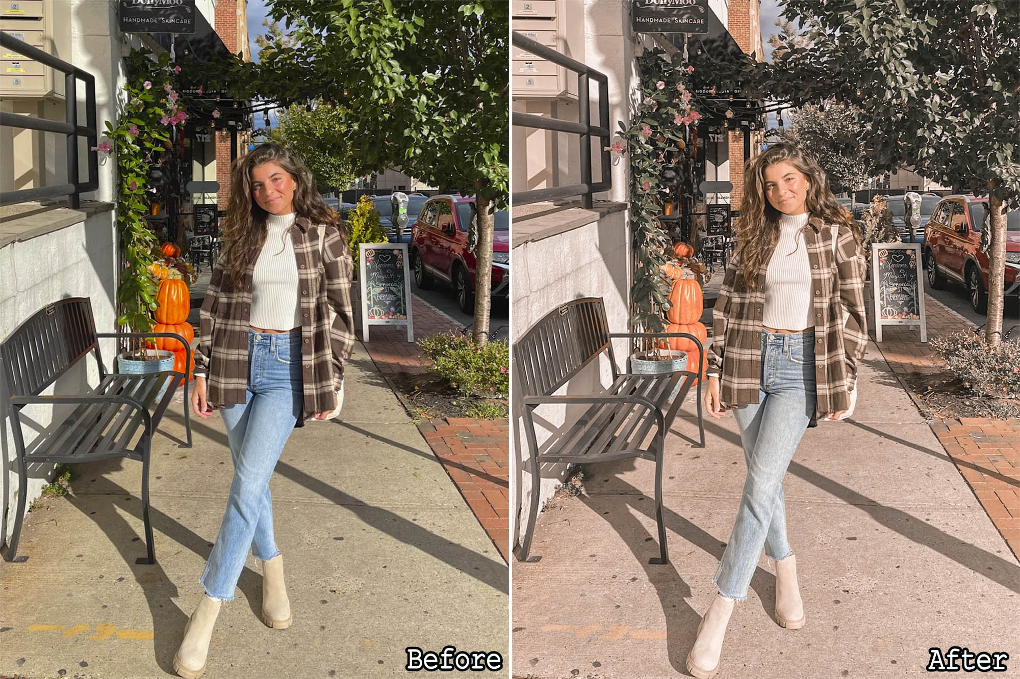 Peachy Tone Mobile and Desktop Lightroom Presets preview image.