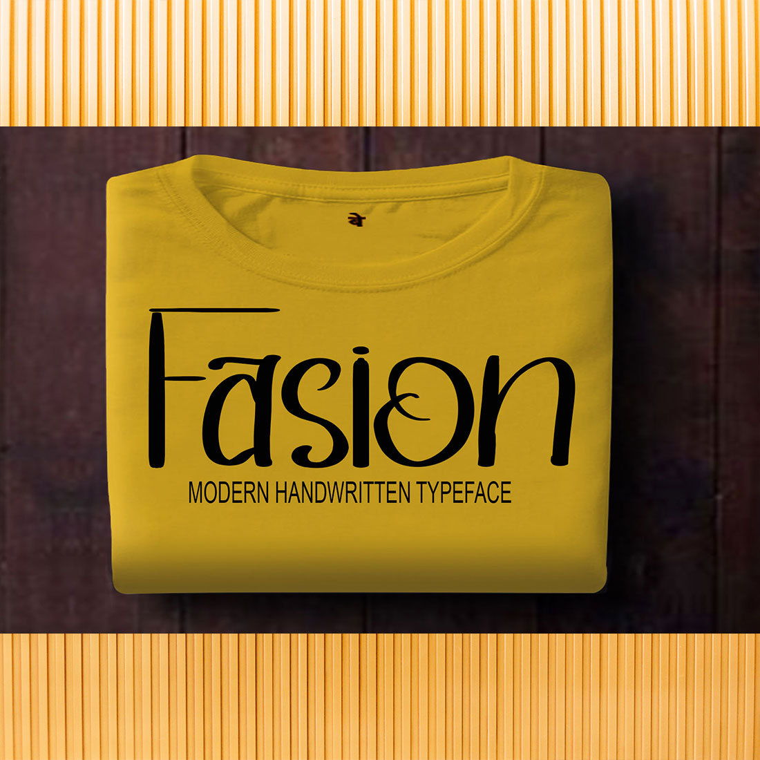 A picture of a T-shirt with text showing the wonderful Gosong font.