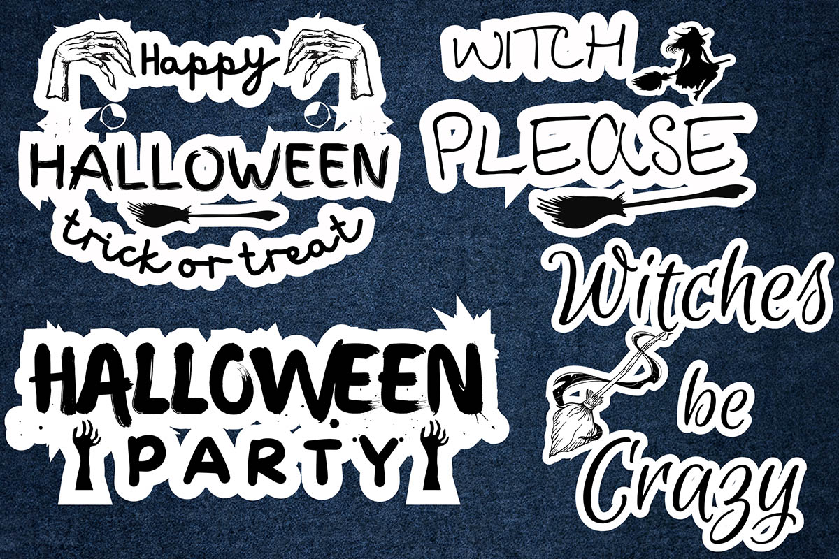 Halloween 21 Sticker Design Bundle - MasterBundles