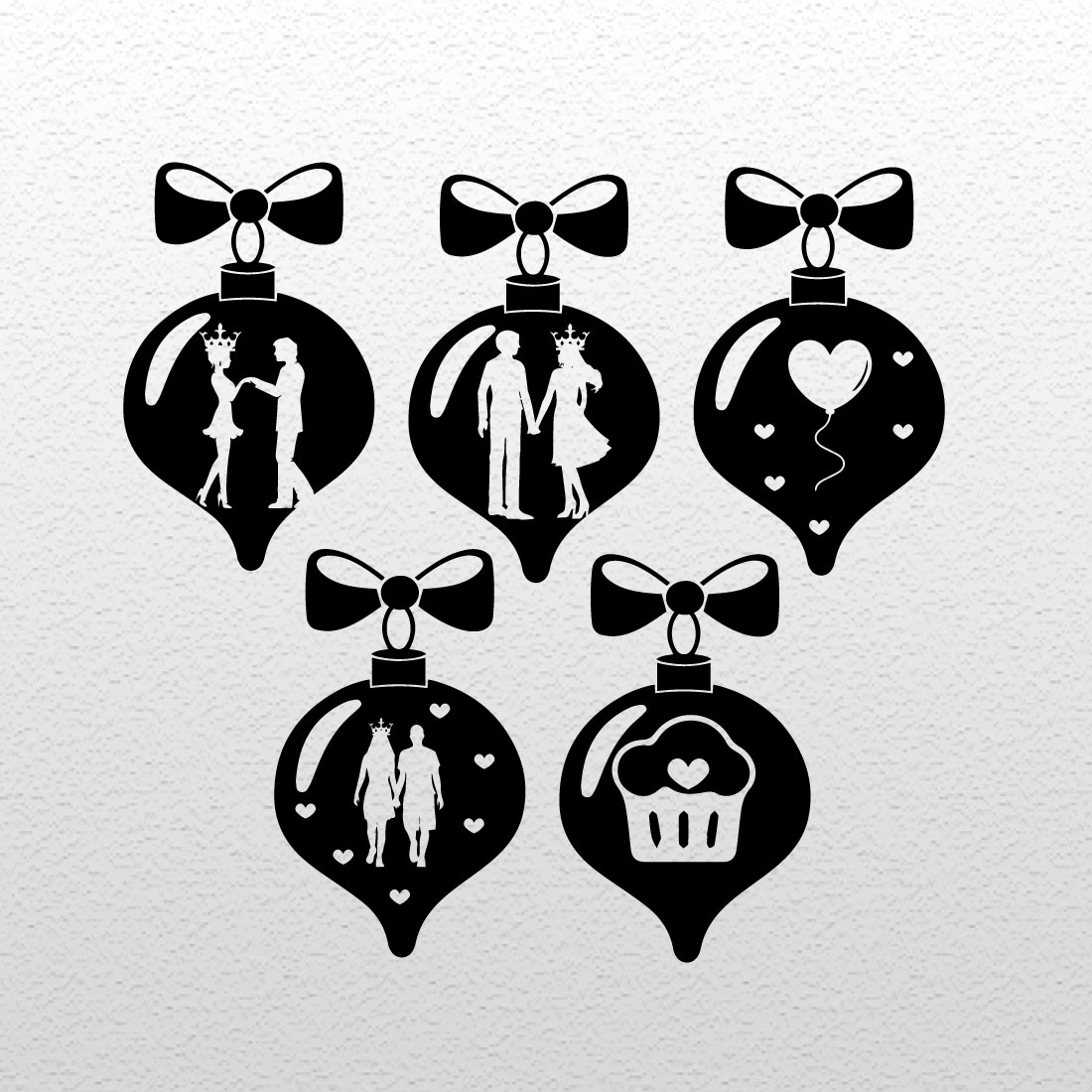 Valentine Ornament SVG Design cover image.
