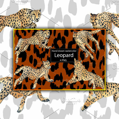 Watercolor Leopard.