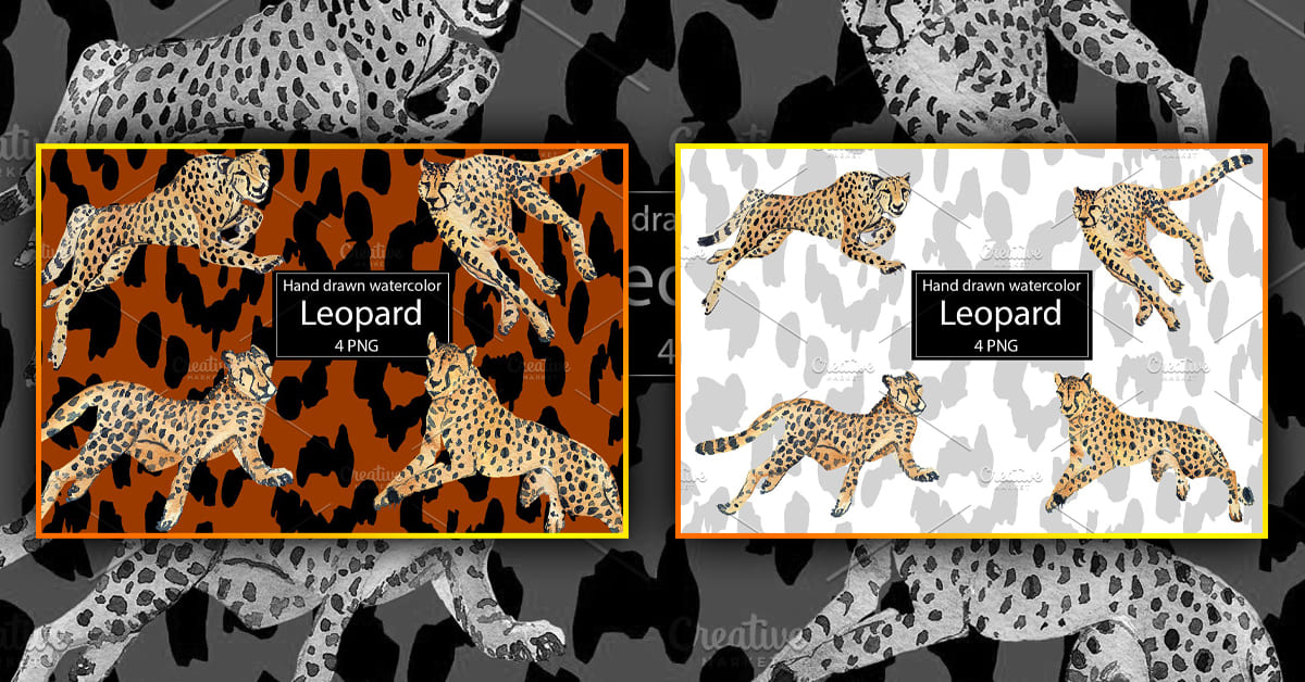 Watercolor Leopard - Facebook.