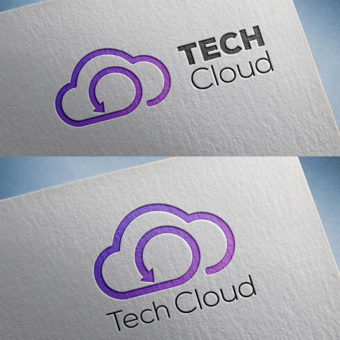 Tech Cloud Logo Template main cover.