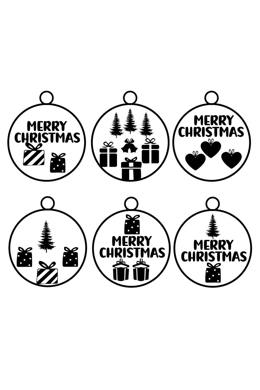 Pinterest image for Christmas Gift SVG Bundle.