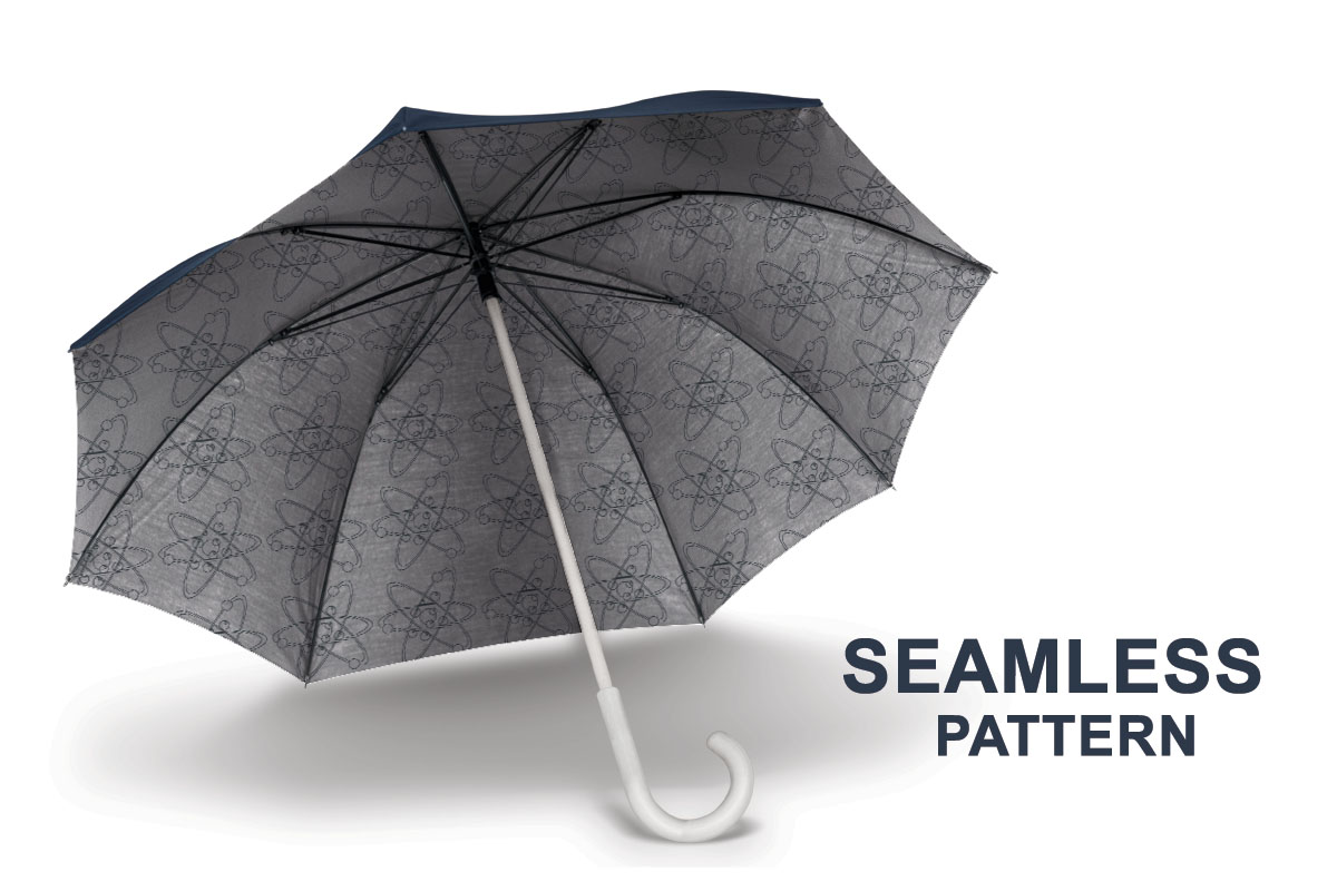 Exclusive Black and White Pattern Umbrella Design preview image.