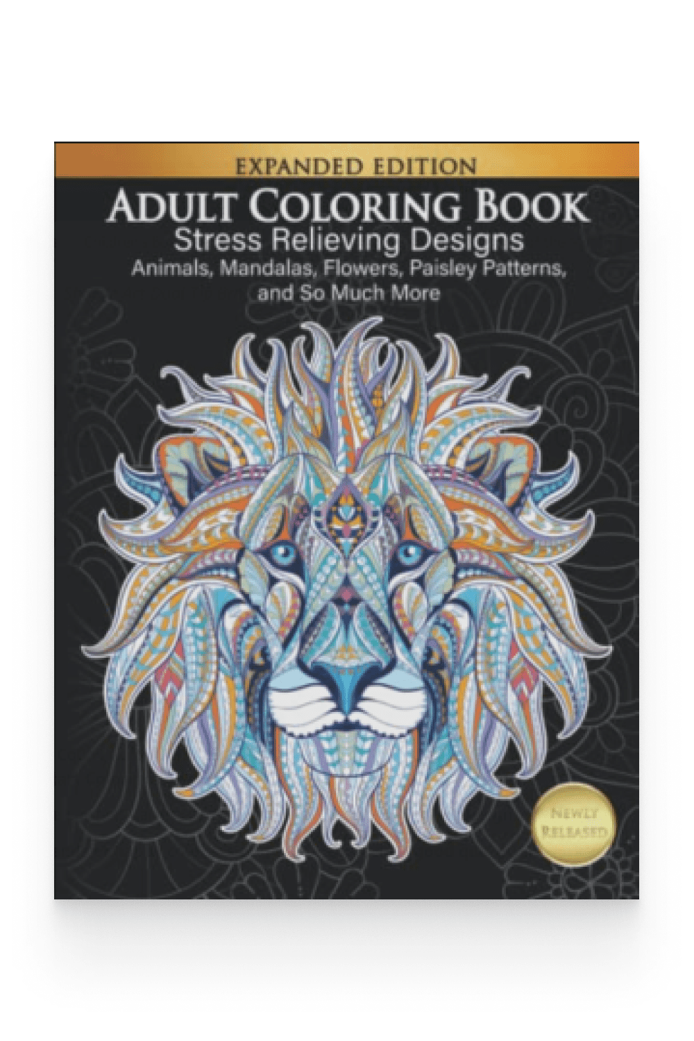 Cover of the Adult Coloring Book.