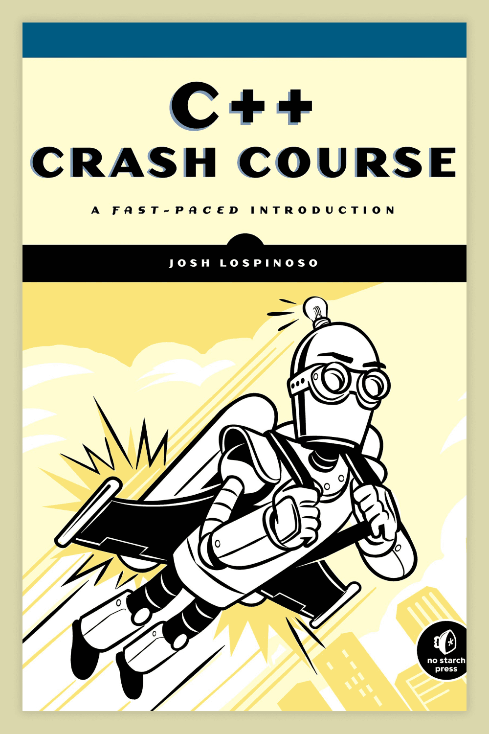 The cover of the book C++ Crash Course: A Fast-Paced Introduction.