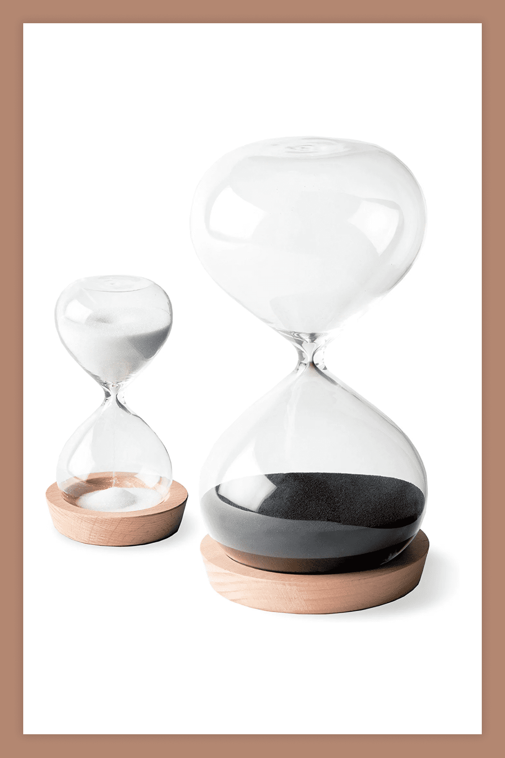 Two OrgaNice Hourglass Sand Timers.