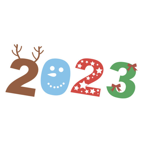 Happy New Year 2023 Logo Design cover image.