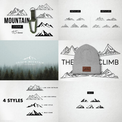 45 Mountain Icons - Logo Icons.