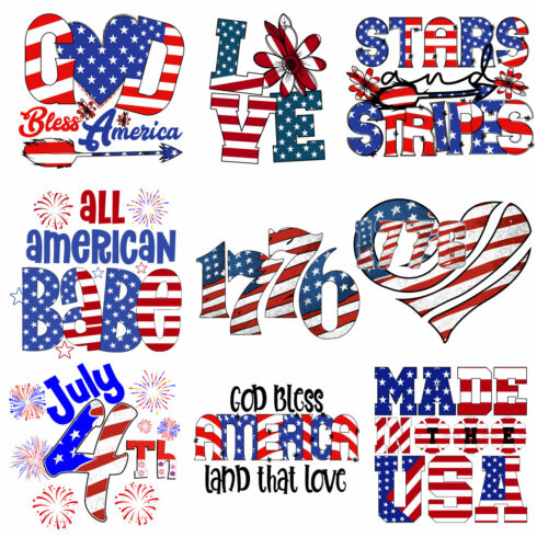 4th of July T-shirt Designs cover image.