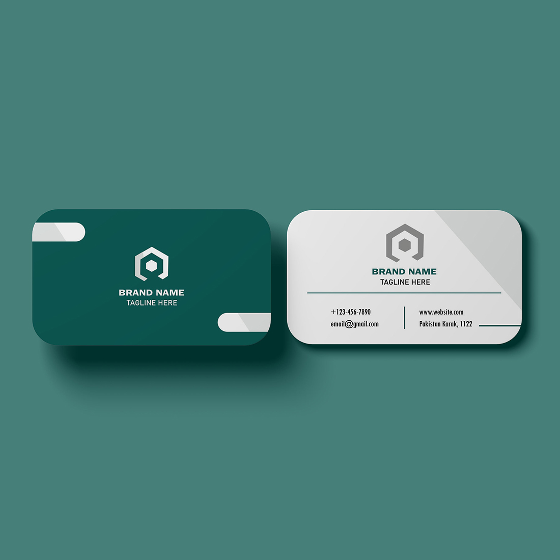 Professional Modern Business Card Template preview.