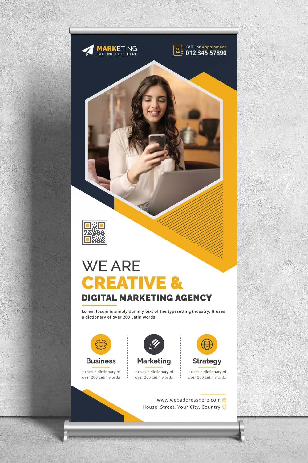 Roll Up Banner – Digital Creative Corporate - UI Creative