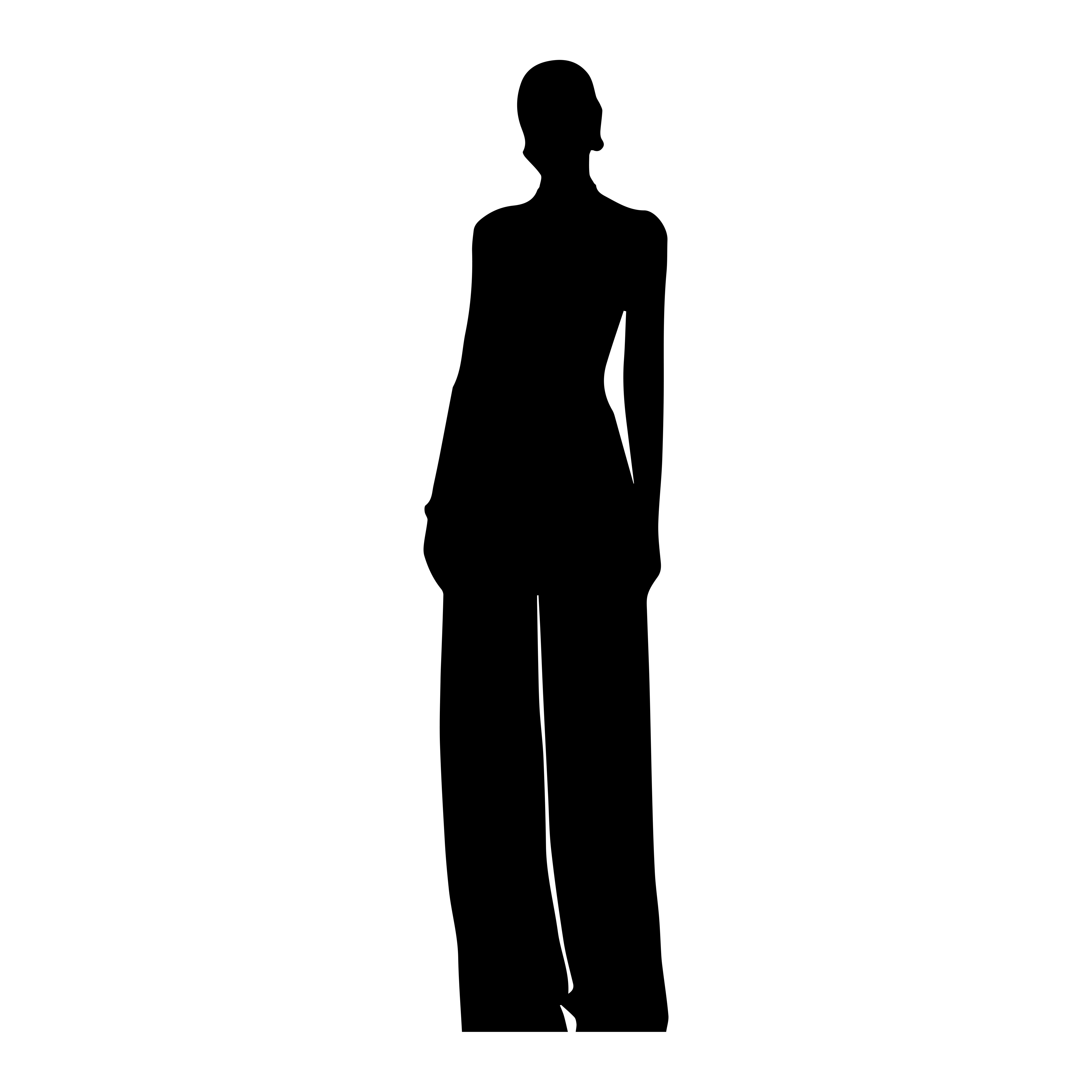 Gorgeous woman silhouette image.