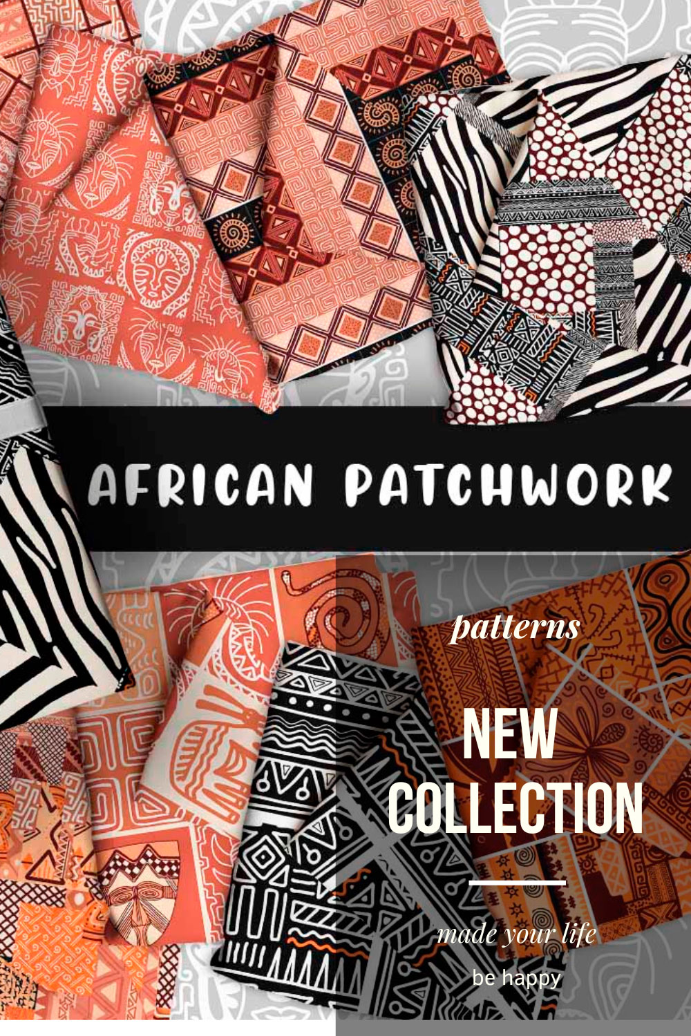 A selection of enchanting images of african patchwork patterns.