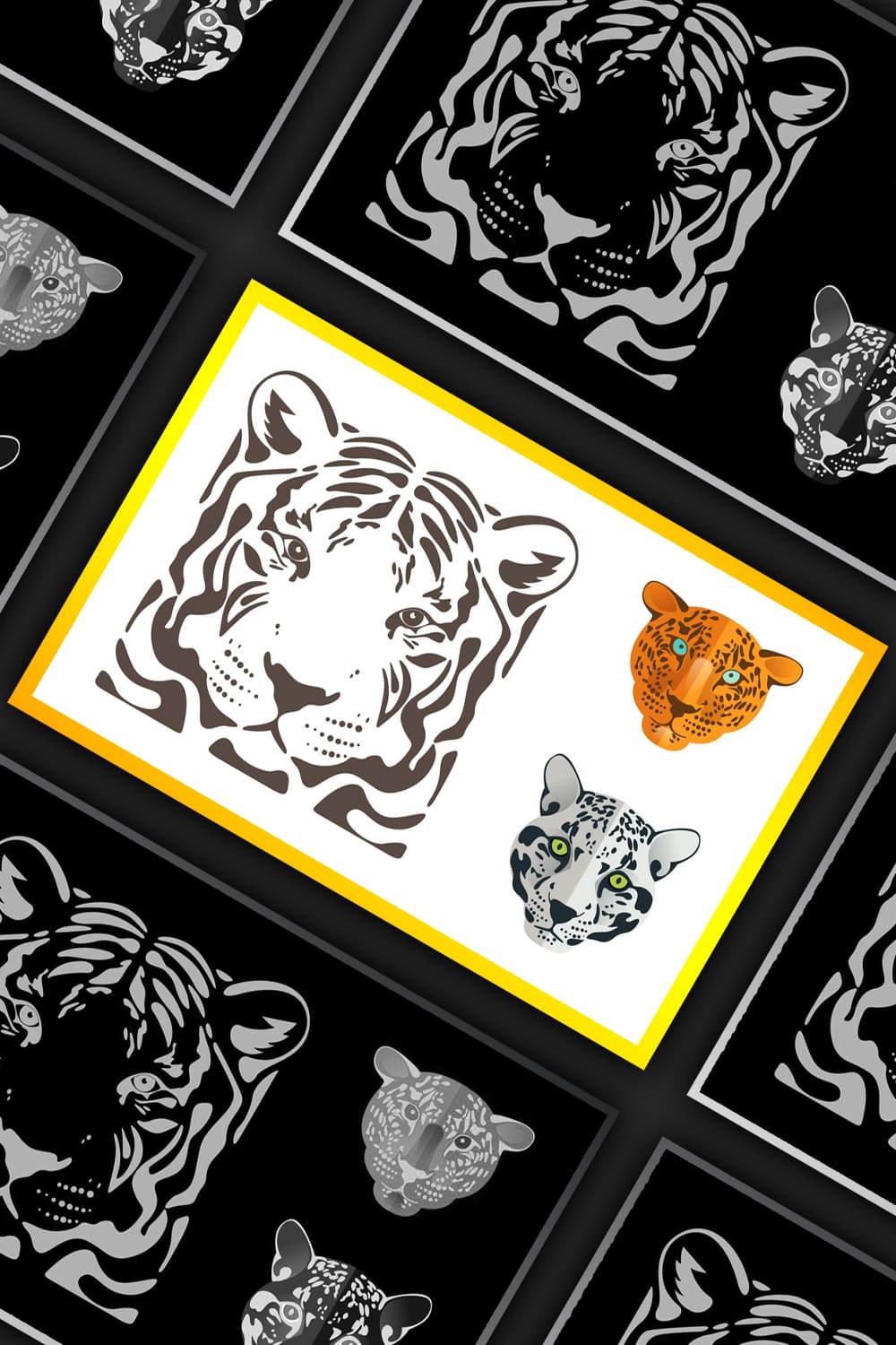 Tiger, Jaguar And Leopard Icons - Pinterest.