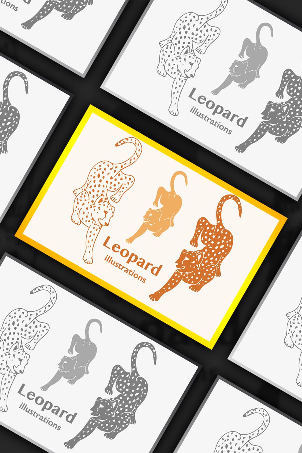 Illustration Of A Leopard/Panther - Pinterest.