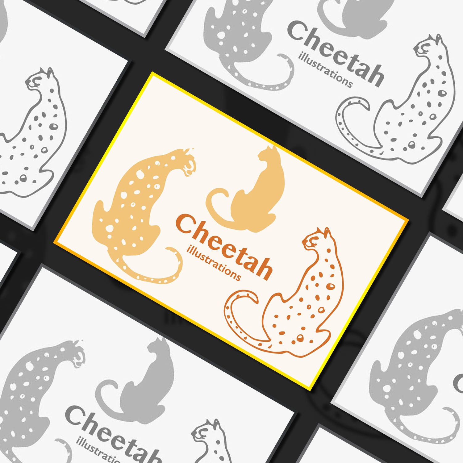 Cheetah Vector Illustrations Cover.