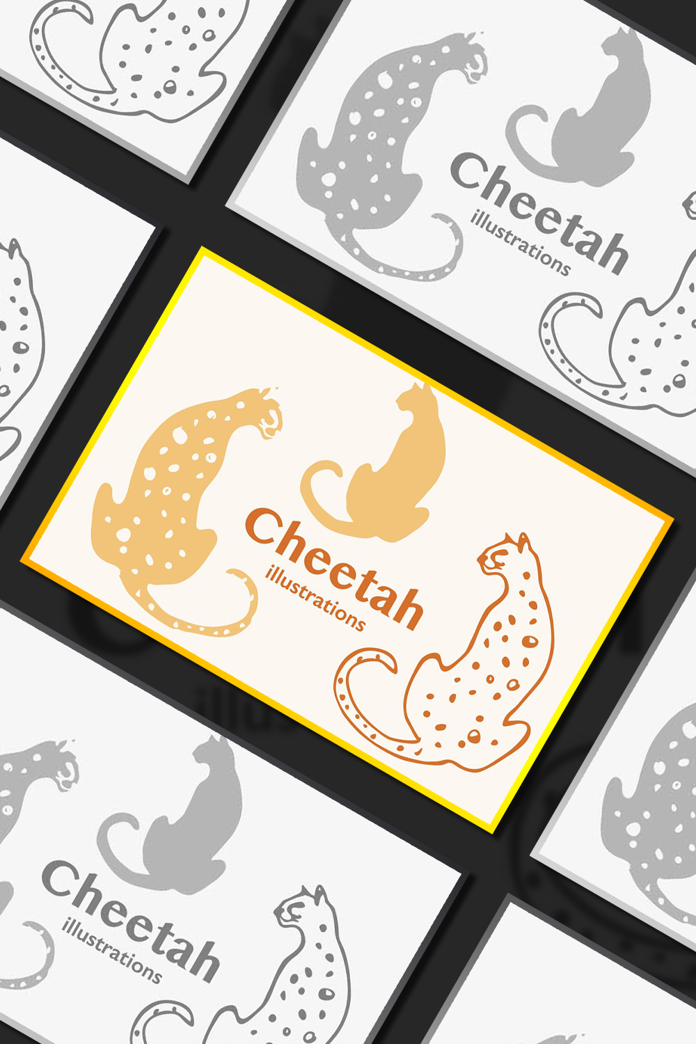 Cheetah Vector Illustrations - Pinterest.