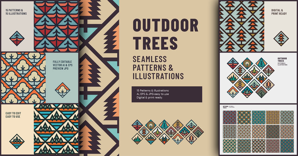 Outdoor Trees Patterns & Illustrations - Facebook.
